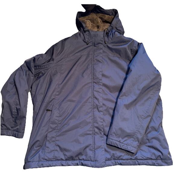 LL Bean Winter Warmer Jacket 3x Sherpa Fleece Lined Coat Plus Size Navy 271138 - Picture 11 of 11